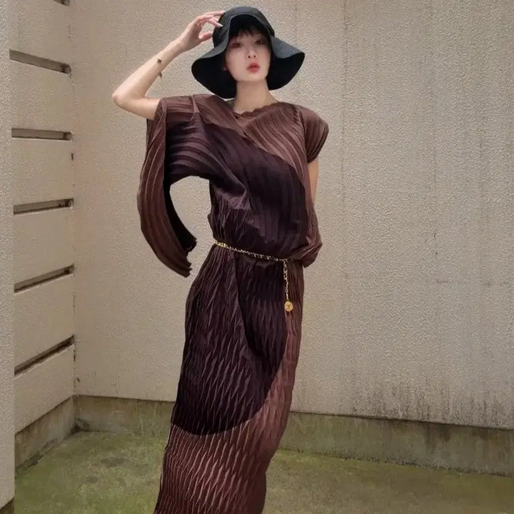 [BUNJANG] Pleats Please Issey Miyake Bronze Top / 플리츠플리즈 이세이미야케 프론즈 탑~