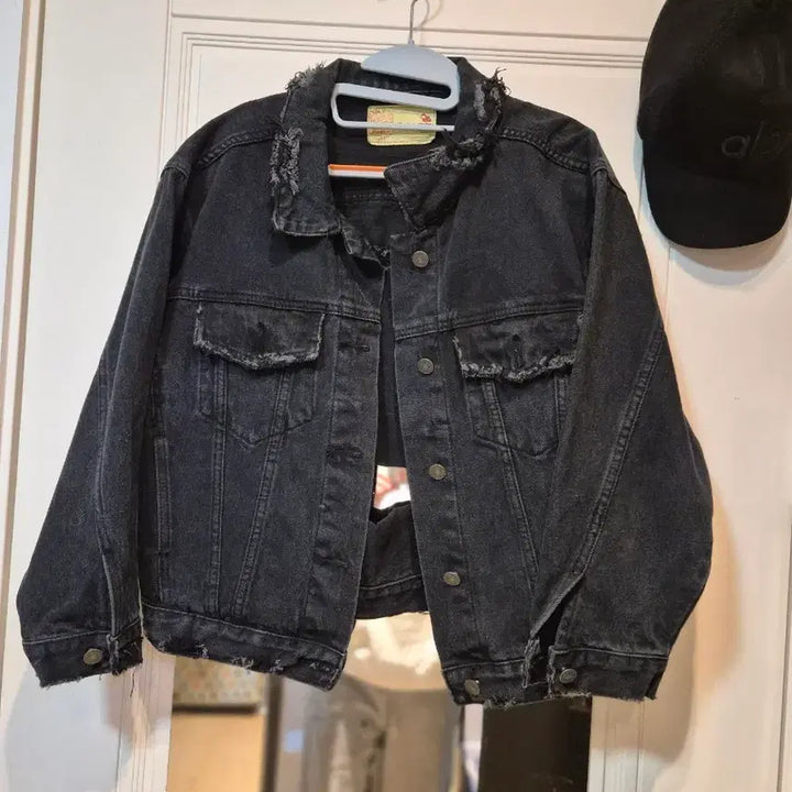 [BUNJANG] Vintage Black Denim Jacket / 흑청데님자켓
