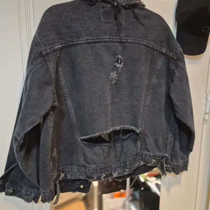 [BUNJANG] Vintage Black Denim Jacket / 흑청데님자켓