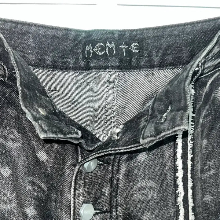 [BUNJANG] Thug Club x MCM Black Denim Pants / Thug club x mcm black denim