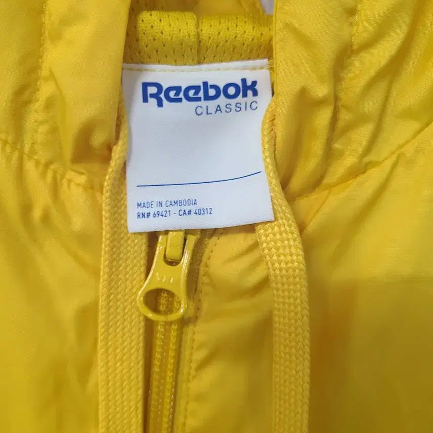 [BUNJANG] Reebok Windbreaker 2XL Yellow Black White / 리복 바람막이 2XL 옐로우 블랙 화이트
