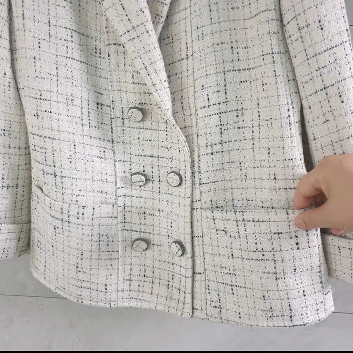 [BUNJANG] Blossom H Tweed Jacket / 44~마른55)블러썸에이치 트위드 자켓(하객룩, 정장룩)