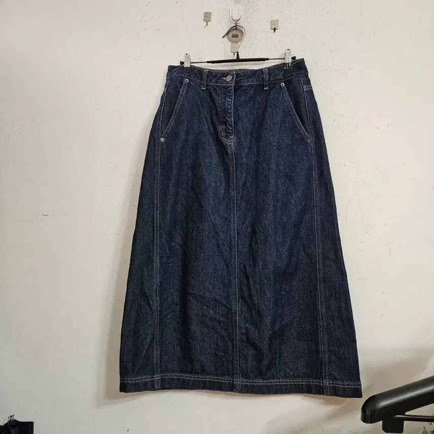 [BUNJANG] Denim Long Skirt / 청 데님 롱 스커트