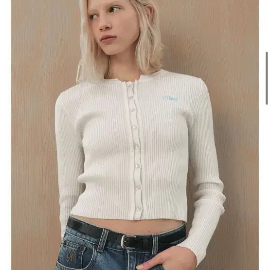 [SOLD OUT] 시티브리즈 버튼업 골지 가디건 베이지