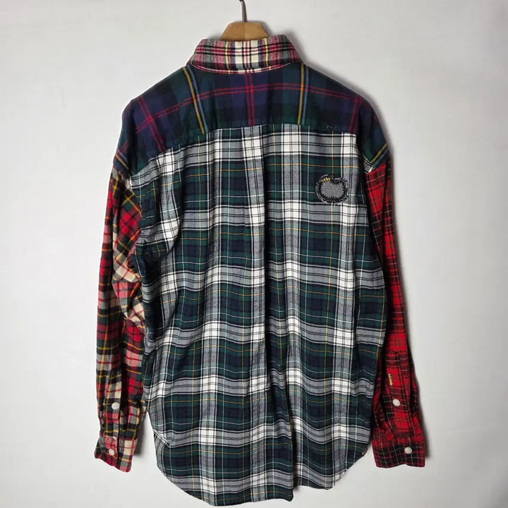 [BUNJANG] Polo Ralph Lauren Plaid Flannel Shirt / [POLO] 폴로랄프로렌 패치 격자무늬 플란넬 셔츠