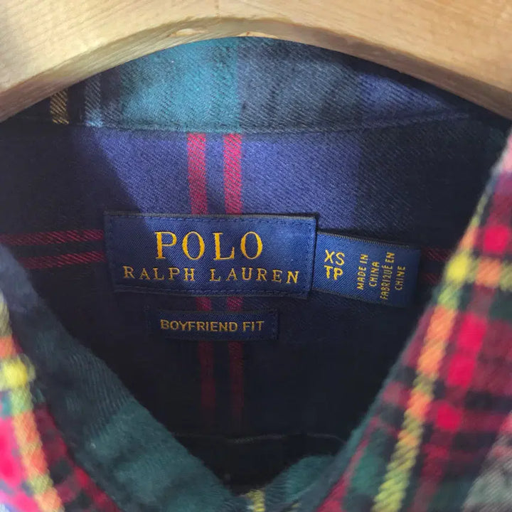 [BUNJANG] Polo Ralph Lauren Plaid Flannel Shirt / [POLO] 폴로랄프로렌 패치 격자무늬 플란넬 셔츠