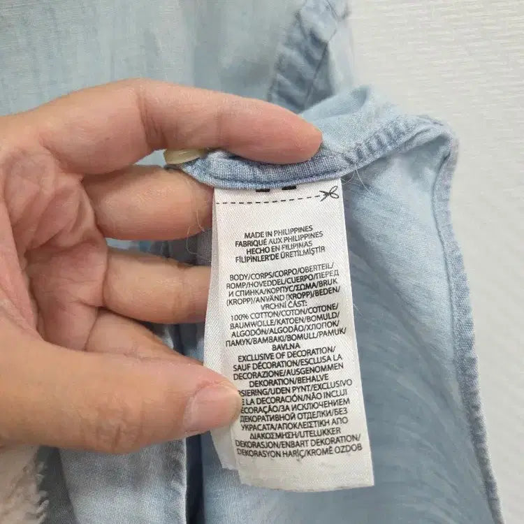 [BUNJANG] Polo Ralph Lauren Chambray Denim Shirt / 폴로 신형 샴브레이 데님 셔츠 / C-1075