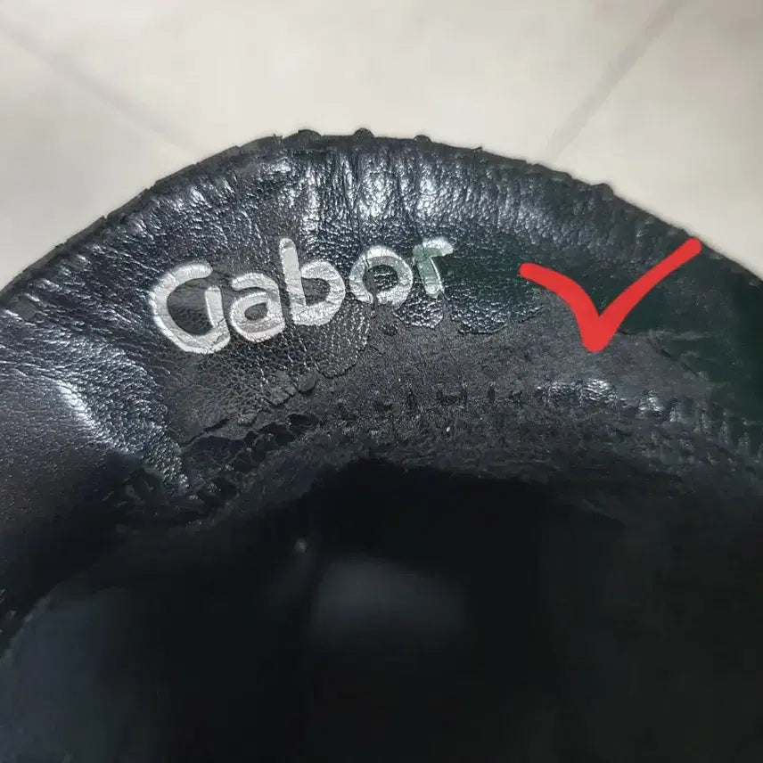 [BUNJANG] Gabor Black Leather Ankle Boots (EU 36) / 독일 가버 (Gabor) 블랙 가죽 앵클 부츠 230mm (EU36)