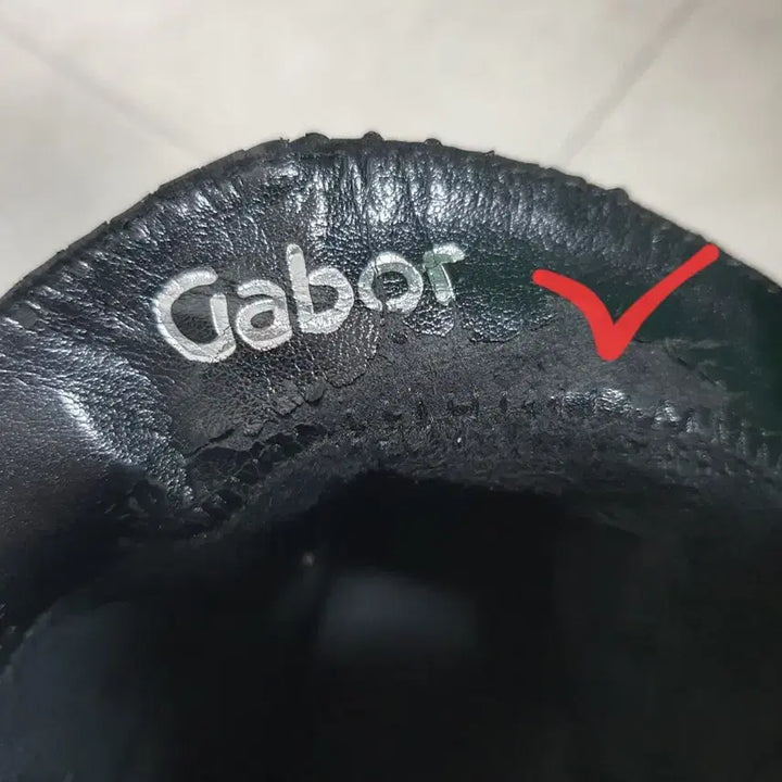 [BUNJANG] Gabor Black Leather Ankle Boots (EU 36) / 독일 가버 (Gabor) 블랙 가죽 앵클 부츠 230mm (EU36)