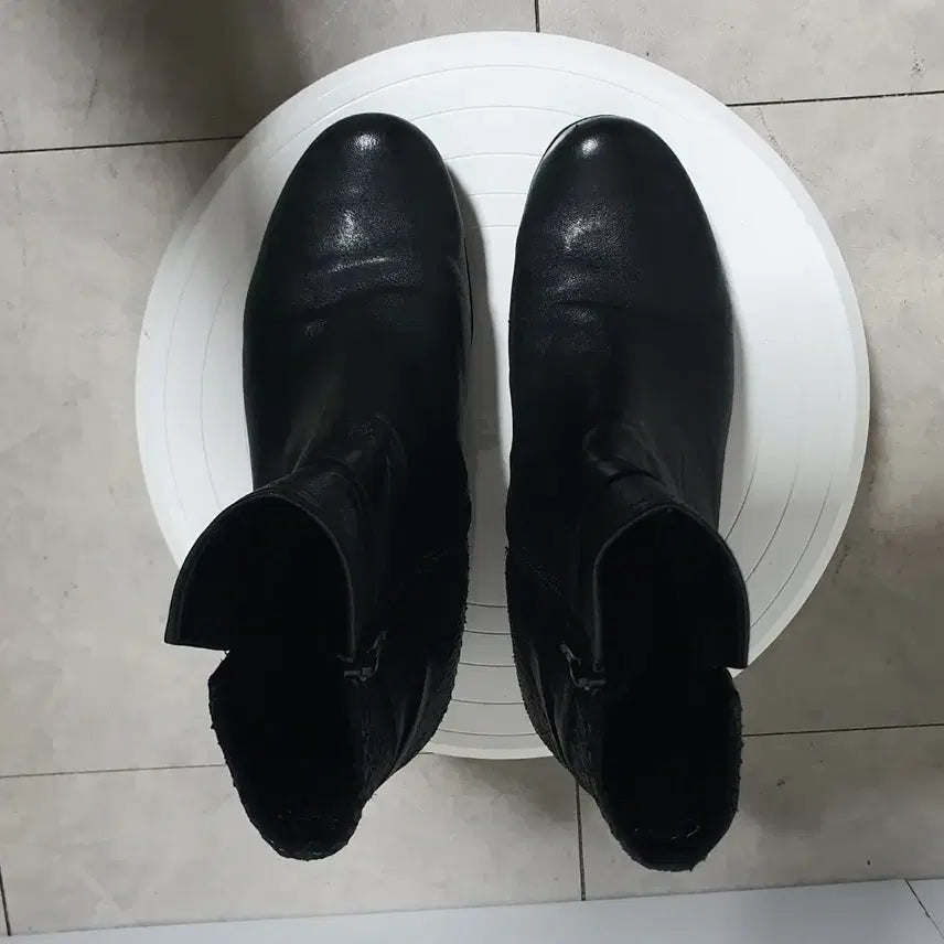 [BUNJANG] Gabor Black Leather Ankle Boots (EU 36) / 독일 가버 (Gabor) 블랙 가죽 앵클 부츠 230mm (EU36)