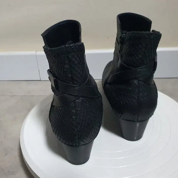 [BUNJANG] Gabor Black Leather Ankle Boots (EU 36) / 독일 가버 (Gabor) 블랙 가죽 앵클 부츠 230mm (EU36)