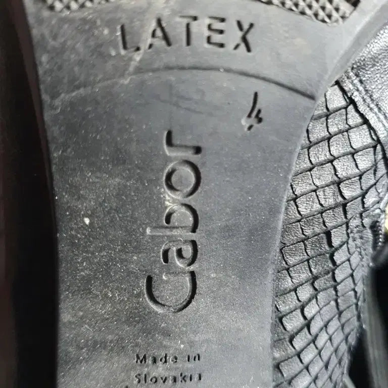 [BUNJANG] Gabor Black Leather Ankle Boots (EU 36) / 독일 가버 (Gabor) 블랙 가죽 앵클 부츠 230mm (EU36)