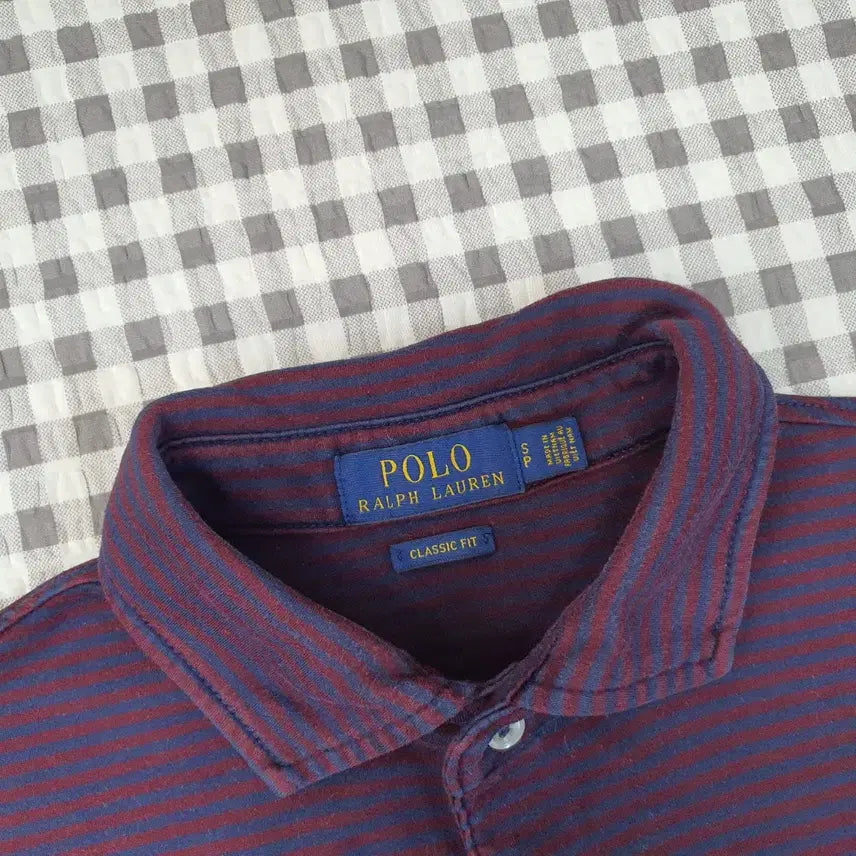 [BUNJANG] Polo Ralph Lauren Striped Polo Shirt / 폴로 랄프로렌 반소매 카라티 남자95