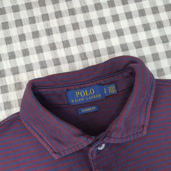 [BUNJANG] Polo Ralph Lauren Striped Polo Shirt / 폴로 랄프로렌 반소매 카라티 남자95
