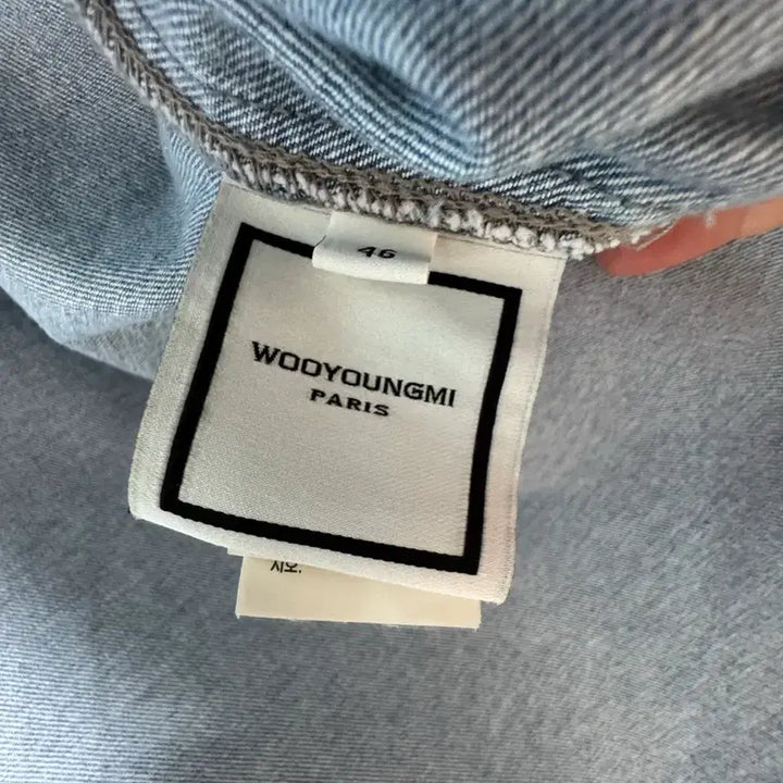 [BUNJANG] Wooyoungmi Back Logo Denim Shirt / 23SS 우영미 백로도 데님 셔츠