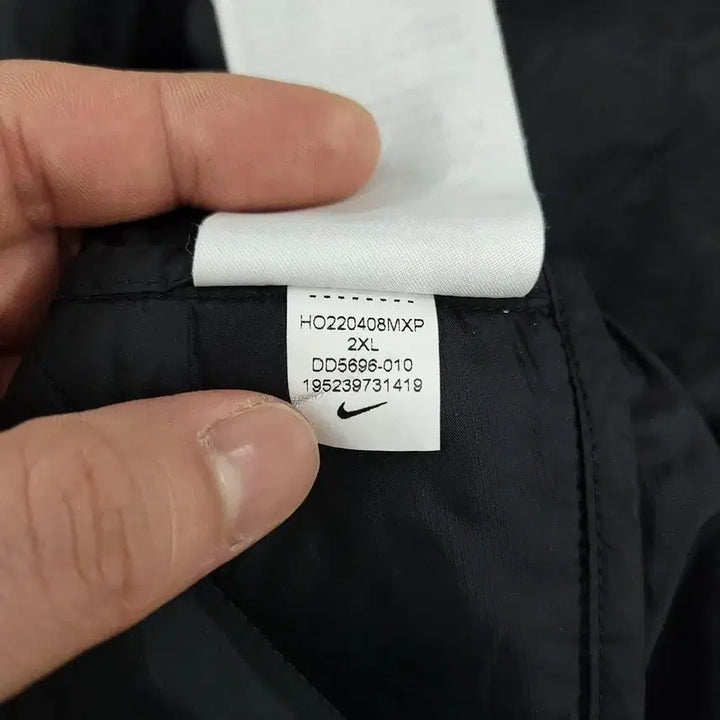 [BUNJANG] Nike ADV Black Two-Way Zipper Multi-Pocket Padded Goose Down Jacket / 나이키 러닝 ADV 블랙 투웨이지퍼 멀티포켓 패디드 구스다운 거위털 리펠