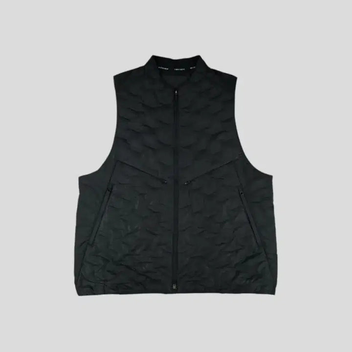 [BUNJANG] Nike ADV Black Two-Way Zipper Multi-Pocket Padded Goose Down Jacket / 나이키 러닝 ADV 블랙 투웨이지퍼 멀티포켓 패디드 구스다운 거위털 리펠