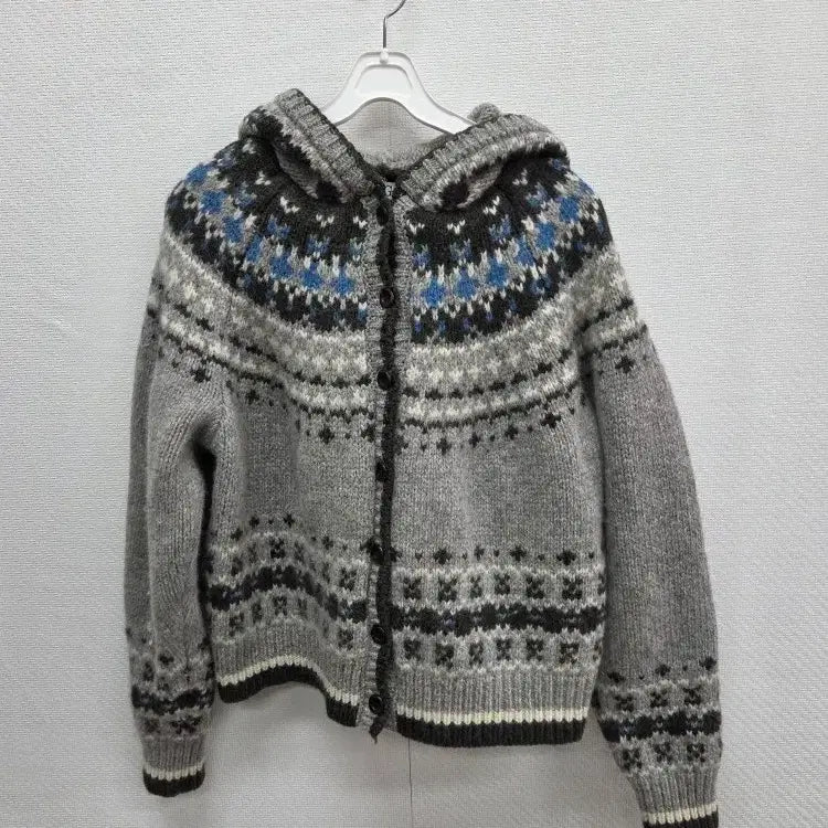 [BUNJANG] U.RAGO Nordic Jacquard Cardigan / 유라고 노르딕 자카드 가디건 / C-1082