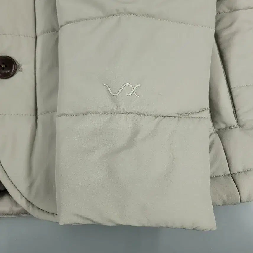 [BUNJANG] The North Face White Label Light Gray Suede Logo VX Active Jacket / 노스페이스 화이트라벨 라이트그레이 스웨이드 로고 네크비조 브이엑스 액티브