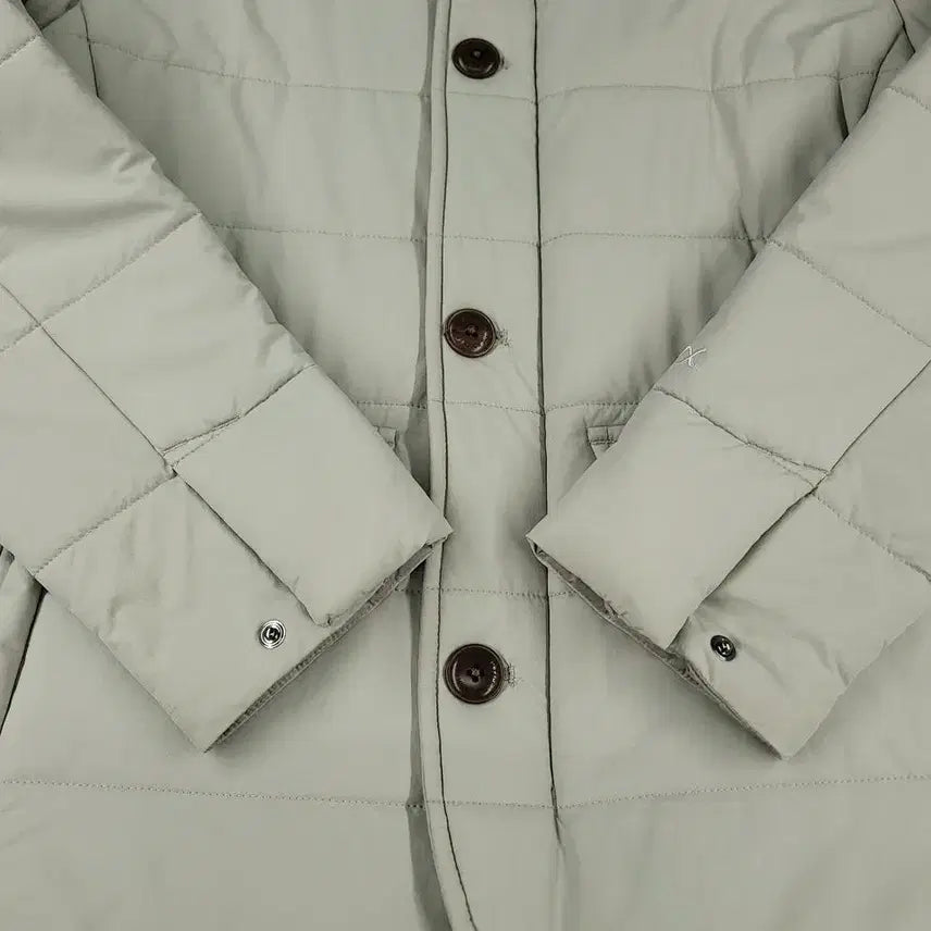 [BUNJANG] The North Face White Label Light Gray Suede Logo VX Active Jacket / 노스페이스 화이트라벨 라이트그레이 스웨이드 로고 네크비조 브이엑스 액티브