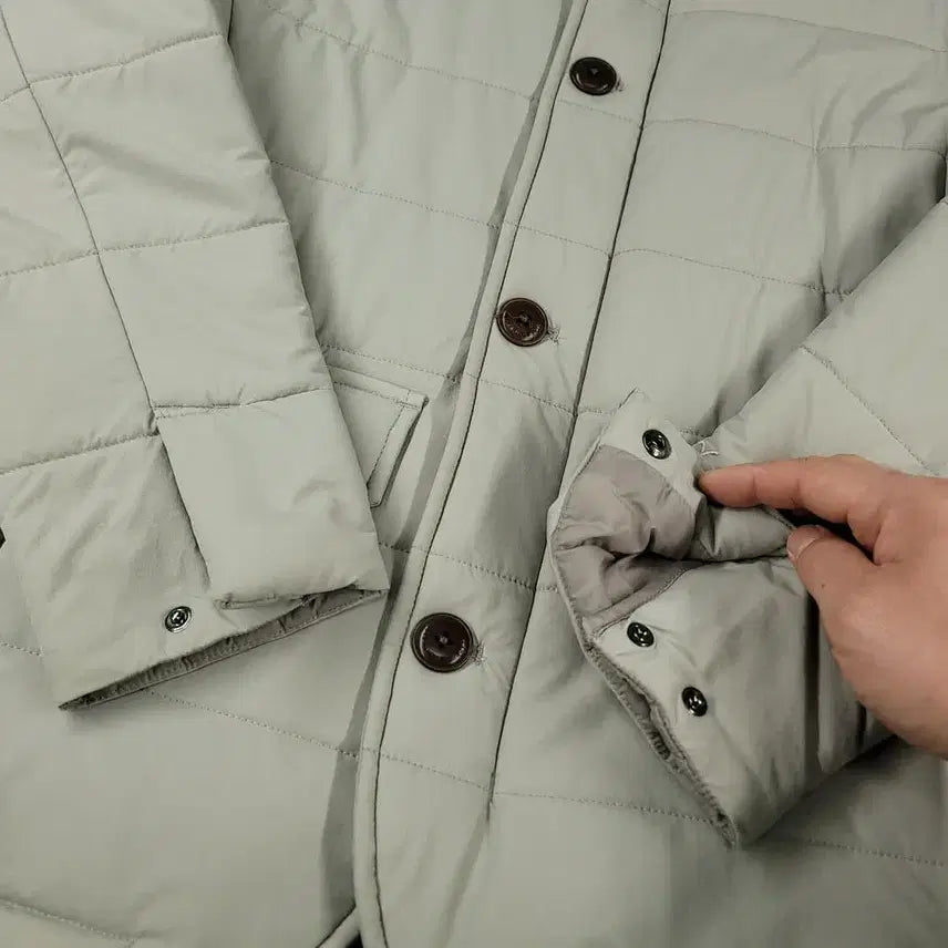 [BUNJANG] The North Face White Label Light Gray Suede Logo VX Active Jacket / 노스페이스 화이트라벨 라이트그레이 스웨이드 로고 네크비조 브이엑스 액티브