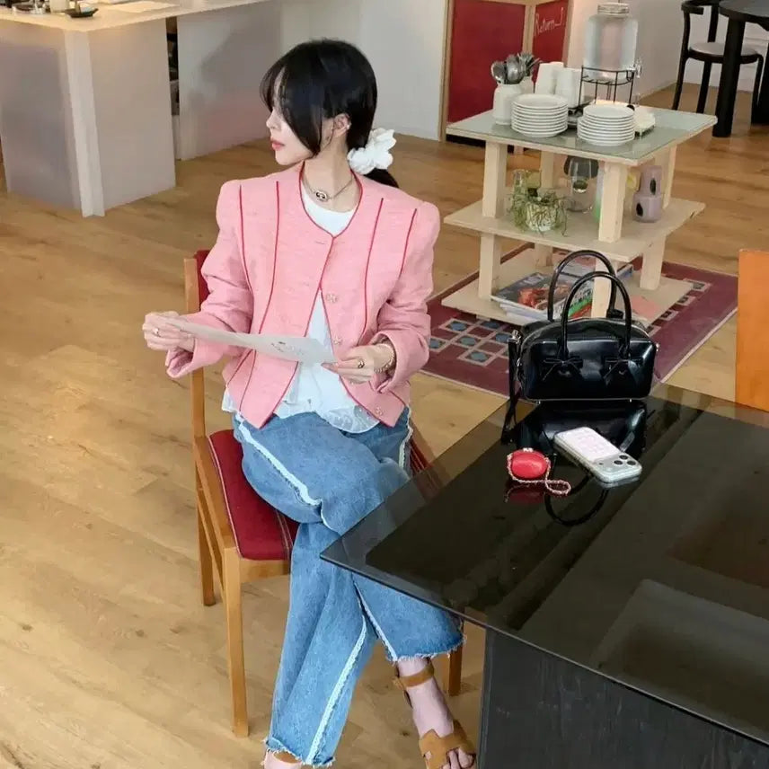 [BUNJANG] Vicinni Tweed Jacket / 바이씨니 트위드 새상품