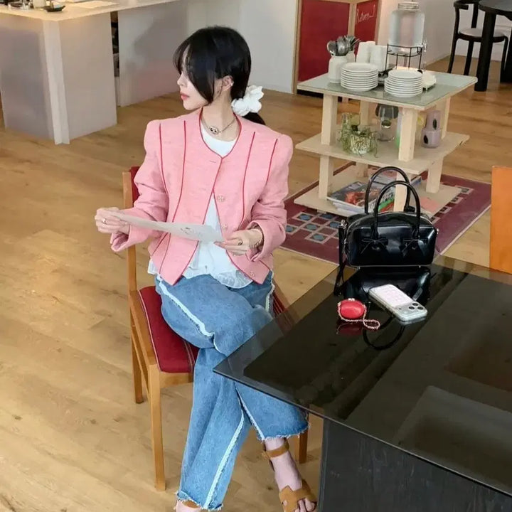 [BUNJANG] Vicinni Tweed Jacket / 바이씨니 트위드 새상품