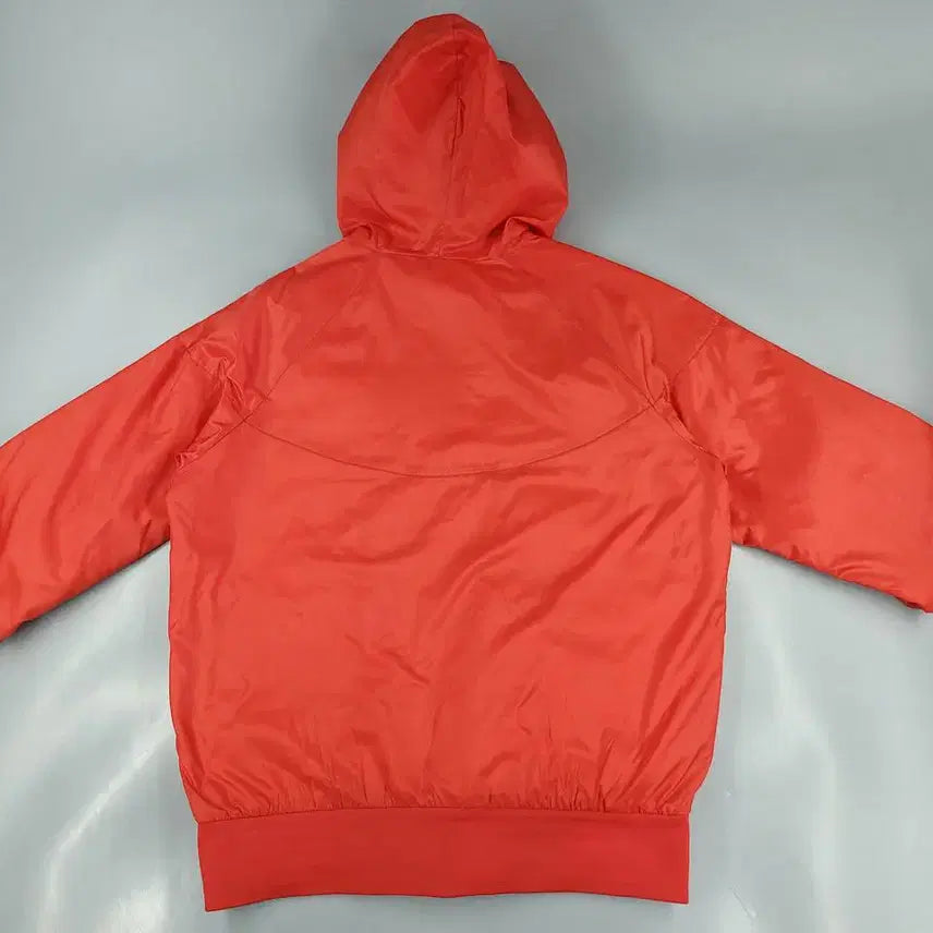 [BUNJANG] Nike Futura Logo Raglan Finger Hole Windbreaker Jacket / 나이키 레드 화이트 퓨추라로고 레글런 핑거홀 NSW 후드 바람막이 XL
