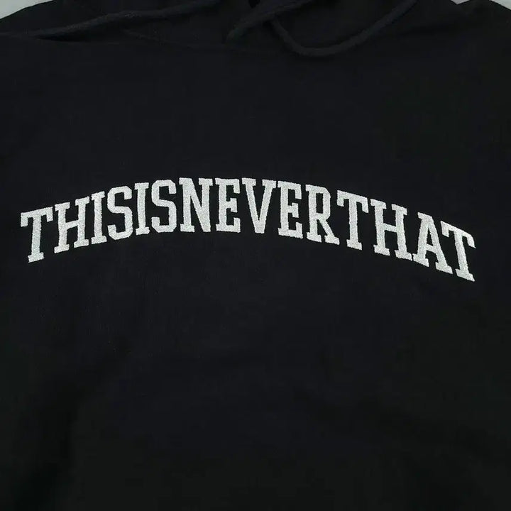 [BUNJANG] thisisneverthat Pigment Black Heavy Cotton Sweatshirt / 디스이즈네버댓 디네댓 피그먼트 블랙 화이트 스펠아웃 로고 기모 헤비코튼