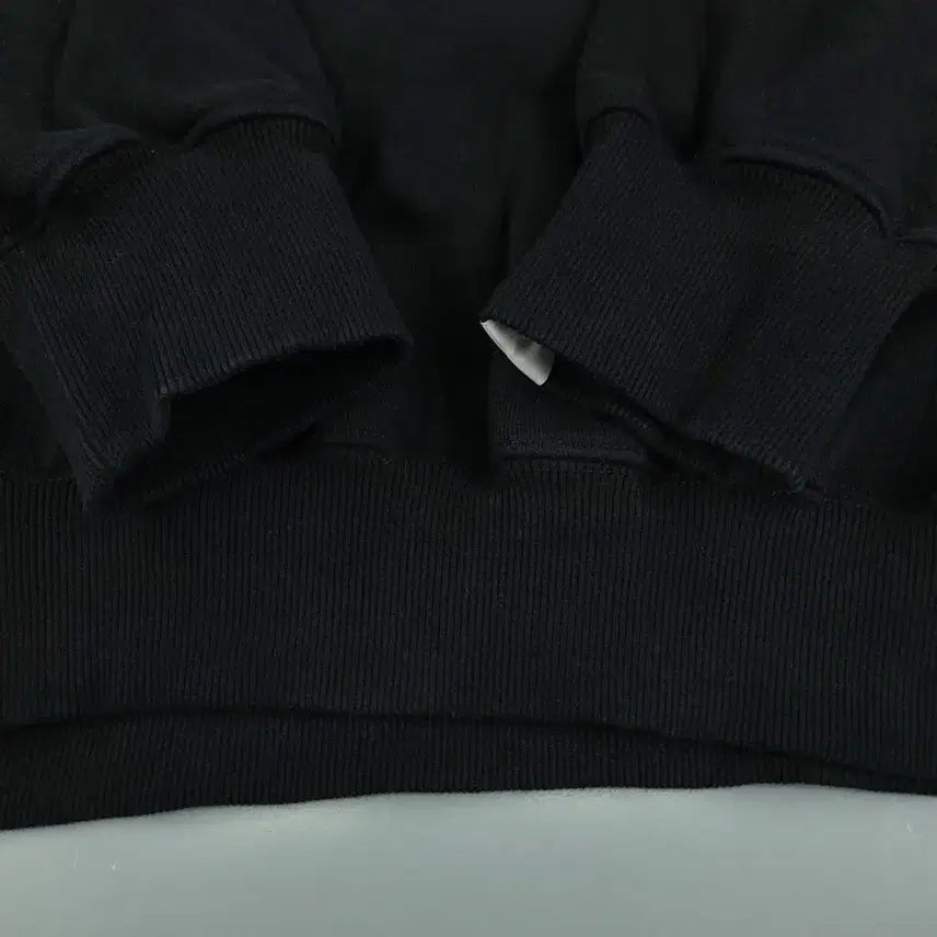 [BUNJANG] thisisneverthat Pigment Black Heavy Cotton Sweatshirt / 디스이즈네버댓 디네댓 피그먼트 블랙 화이트 스펠아웃 로고 기모 헤비코튼