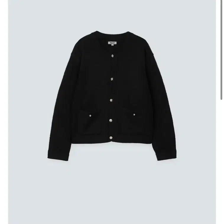 [BUNJANG] Mura Aer Halogen Black Cardigan / 무라 아에르 할로겐 블랙 가디건