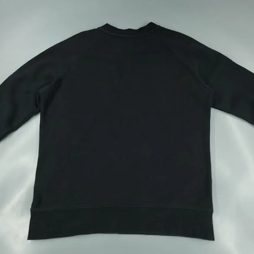 [BUNJANG] Nike Big Swoosh Logo Raglan Cotton Blend Sweatshirt / 나이키 블랙 화이트 빅스우시 로고 레글런 코튼블렌드 맨투맨 티셔츠 L