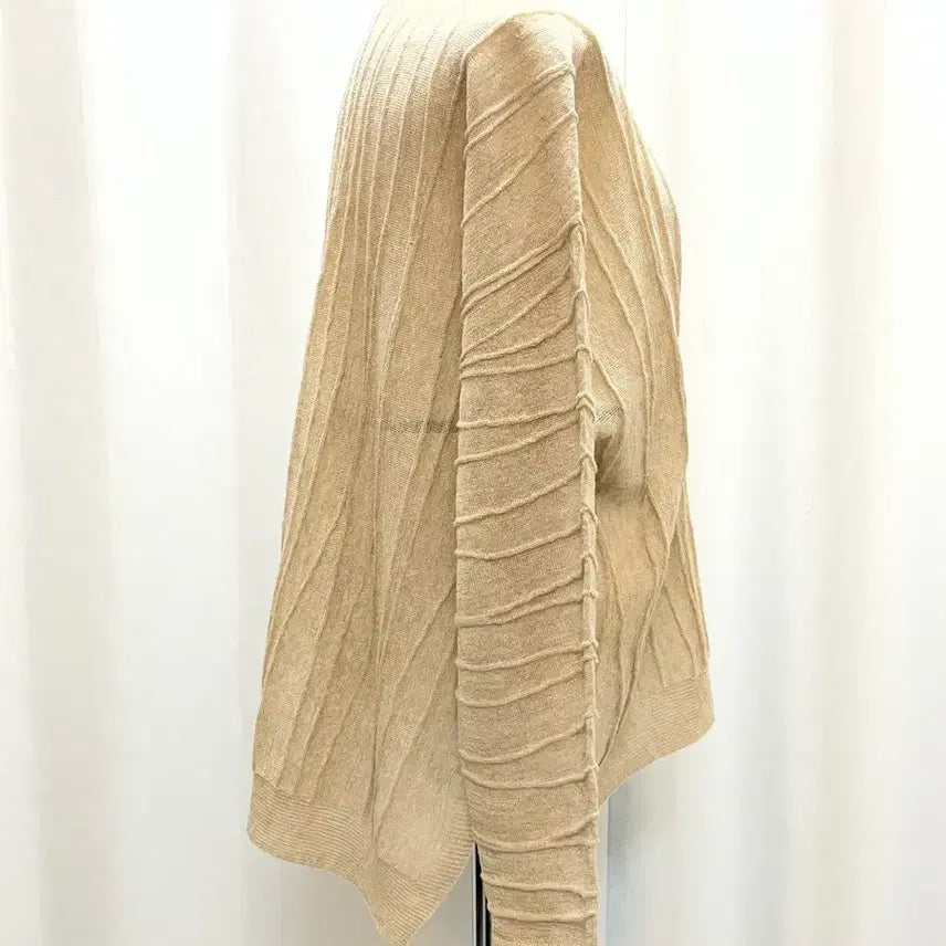 [BUNJANG] SYSTEM Gold Beige Sheer Knit Top / 새옷급시스템 SYSTEM 골드베이지 시스루 니트 20년식 새옷급