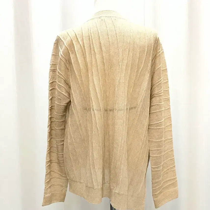 [BUNJANG] SYSTEM Gold Beige Sheer Knit Top / 새옷급시스템 SYSTEM 골드베이지 시스루 니트 20년식 새옷급