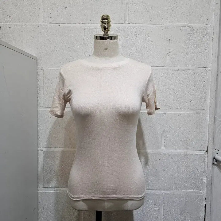 [BUNJANG] Basic Round Short Sleeve T-shirt / 부드럽고 촉감좋은 라운드 반팔1- 연베이지