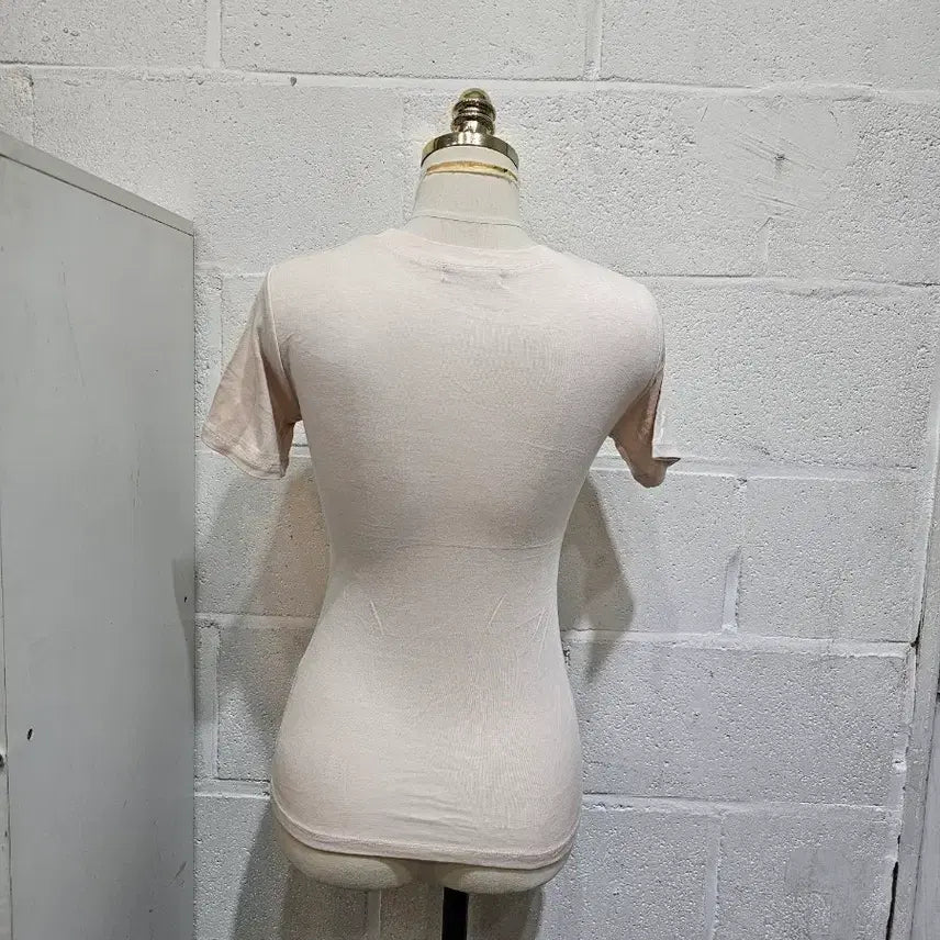 [BUNJANG] Basic Round Short Sleeve T-shirt / 부드럽고 촉감좋은 라운드 반팔1- 연베이지