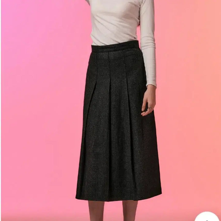[BUNJANG] Twee Herringbone Wool Pleated Long Skirt / (새상품) 트위 헤링본 울스커트 롱스커트 플리츠스커트