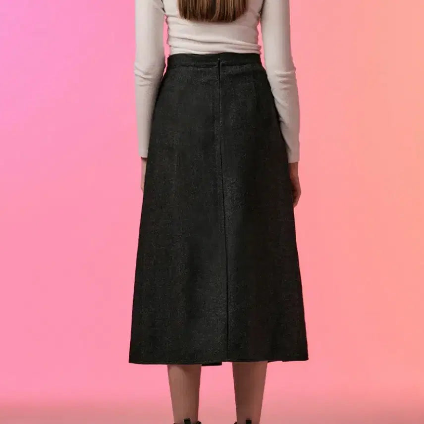 [BUNJANG] Twee Herringbone Wool Pleated Long Skirt / (새상품) 트위 헤링본 울스커트 롱스커트 플리츠스커트