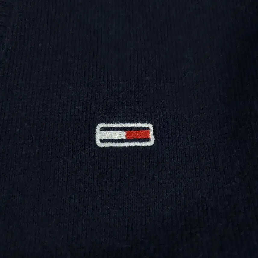 [BUNJANG] Tommy Hilfiger Jeans Navy White Yellow Colorblock Logo Lined Jacket / 타미힐피거 진스 네이비 화이트 옐로우 배색 체스트로고 스펠아웃 라이닝 브