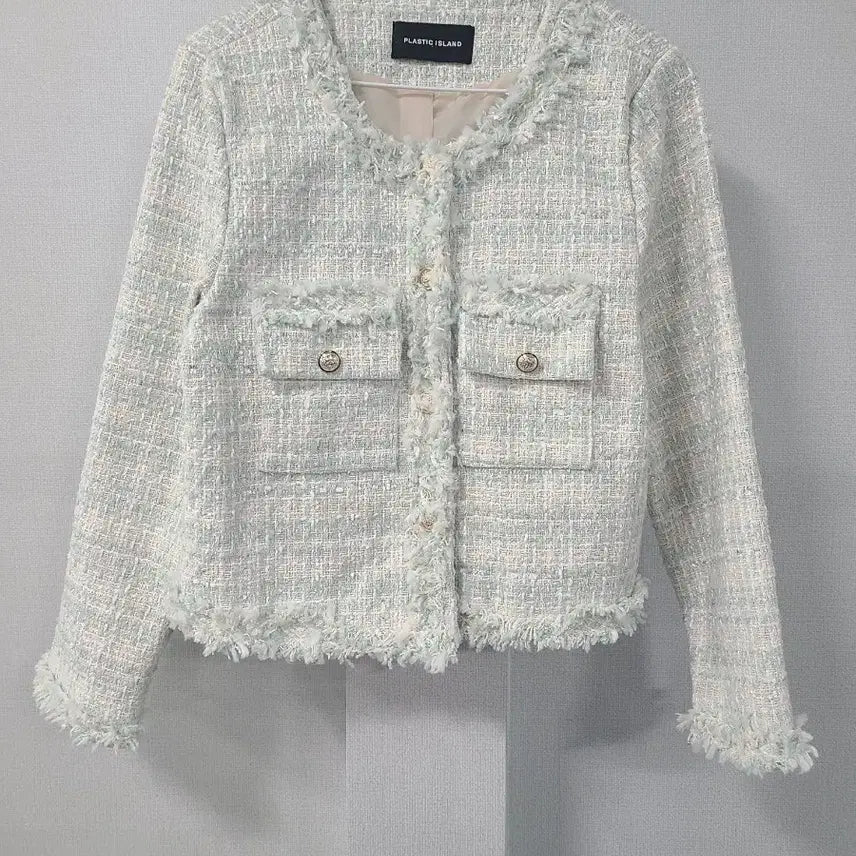 [BUNJANG] Plastic Island Tweed Jacket / 플라스틱아일랜드 트위드 자켓 프리사이즈