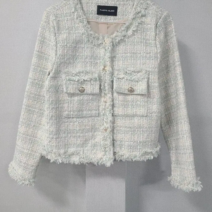 [BUNJANG] Plastic Island Tweed Jacket / 플라스틱아일랜드 트위드 자켓 프리사이즈