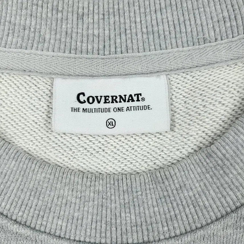 [BUNJANG] Covernat C-Logo Heavy Cotton Sweatshirt XL / 커버낫 그레이 블랙 C로고 헤비코튼 맨투맨 티셔츠 XL