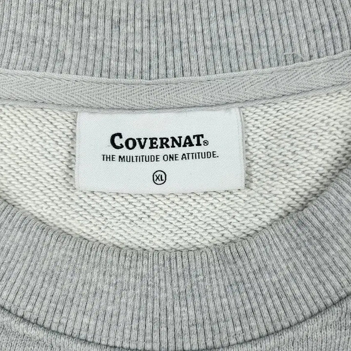 [BUNJANG] Covernat C-Logo Heavy Cotton Sweatshirt XL / 커버낫 그레이 블랙 C로고 헤비코튼 맨투맨 티셔츠 XL