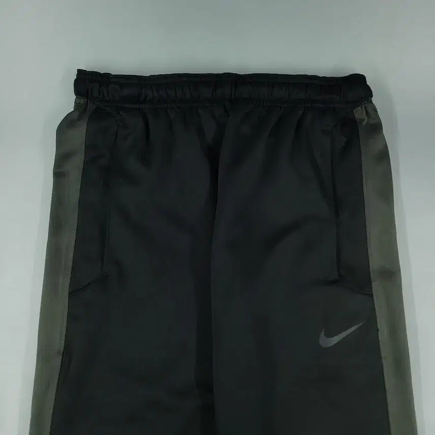 [BUNJANG] Nike Gray Black Swoosh Logo Lined Jersey Pants / 나이키 블랙 그레이 배색 스우시 로고 라이닝 밴딩 드라이핏 져지팬츠 트레