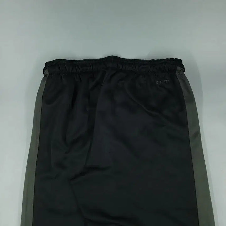 [BUNJANG] Nike Gray Black Swoosh Logo Lined Jersey Pants / 나이키 블랙 그레이 배색 스우시 로고 라이닝 밴딩 드라이핏 져지팬츠 트레