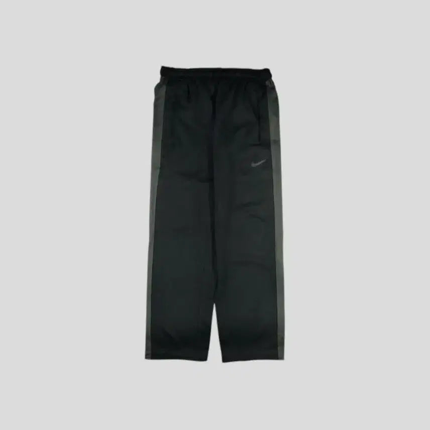 [BUNJANG] Nike Gray Black Swoosh Logo Lined Jersey Pants / 나이키 블랙 그레이 배색 스우시 로고 라이닝 밴딩 드라이핏 져지팬츠 트레