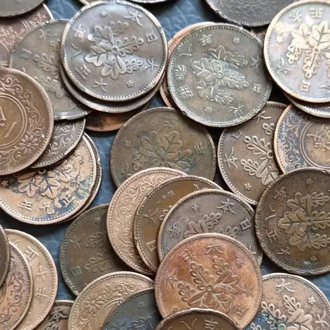 [BUNJANG] Japanese One-Sen Coins (39) Bundle Set / 일본 1전 동전 39개 일괄 - 대정/소화