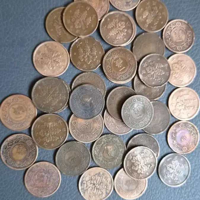[BUNJANG] Japanese One-Sen Coins (39) Bundle Set / 일본 1전 동전 39개 일괄 - 대정/소화