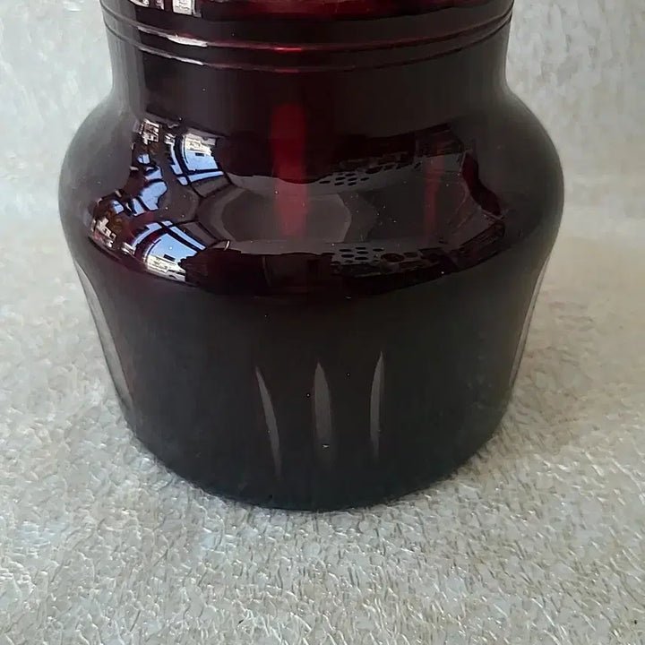 [BUNJANG] Red Crystal Vase / 레드 크리스탈 화병