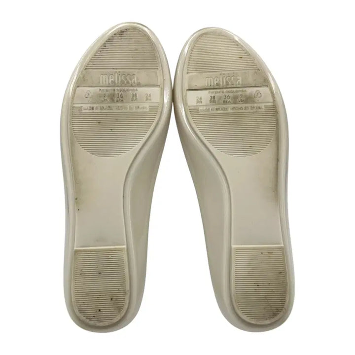[BUNJANG] Vivienne Westwood x Melissa Jelly Flat Shoes / 240 W 비비안 웨스트우드 x 멜리사 젤리 플랫슈즈 크림